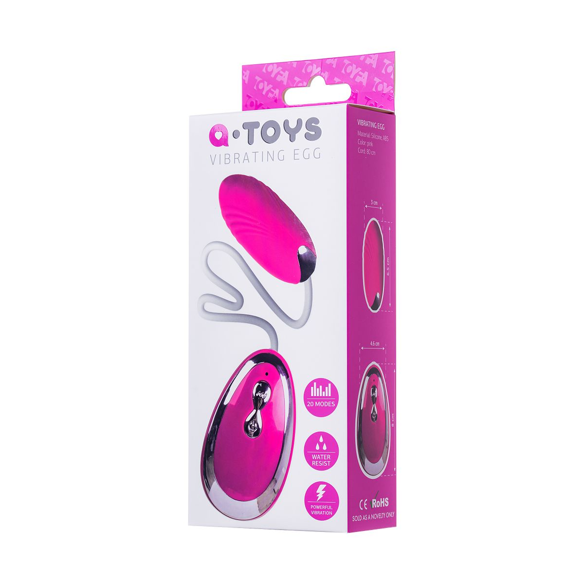 Купить розовое виброяйцо a-toys - 6,5 см. Image