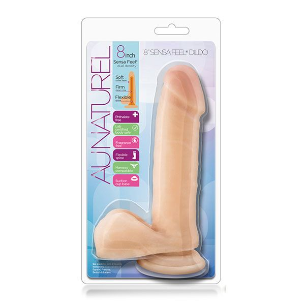 Купить телесный фаллоимитатор 8 inch sensa feel dildo - 20,3 см. Image