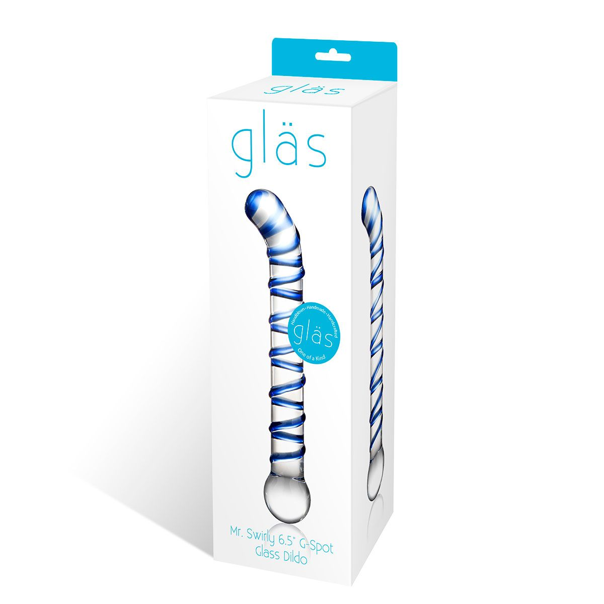 Купить изогнутый стеклянный фаллос g-spot glass dildo - 17 см. Image