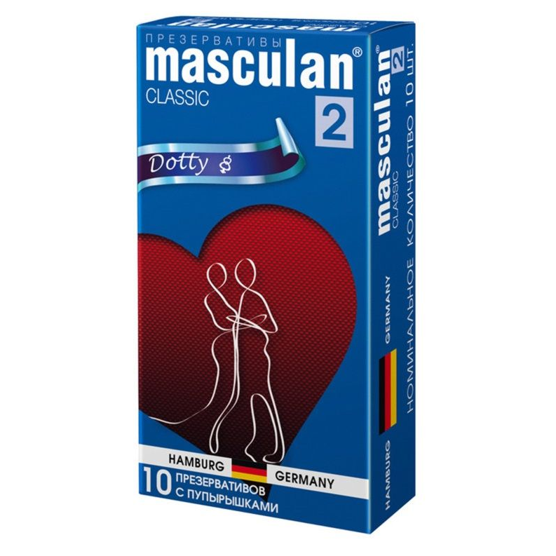 Купить презервативы masculan classic 2 dotty с пупырышками - 10 шт. Image