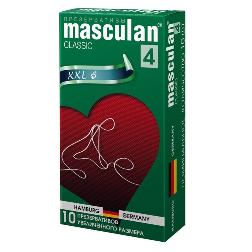 Купить презервативы masculan classic 4 xxl увеличенного размера - 10 шт. Image