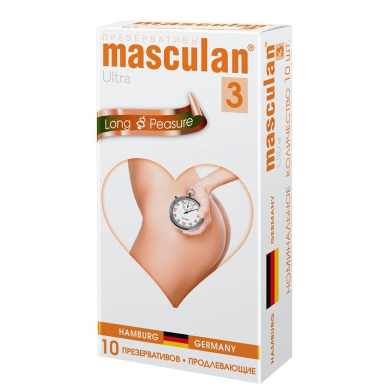 Купить презервативы masculan long pleasure с продлевающим эффектом - 10 шт. Image