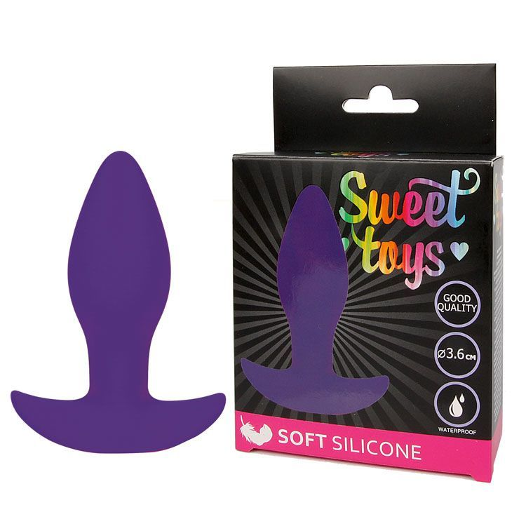 Купить фиолетовая анальная втулка sweet toys - 8,5 см. Image