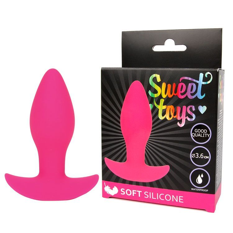 Купить розовая анальная втулка sweet toys - 8,5 см. Image