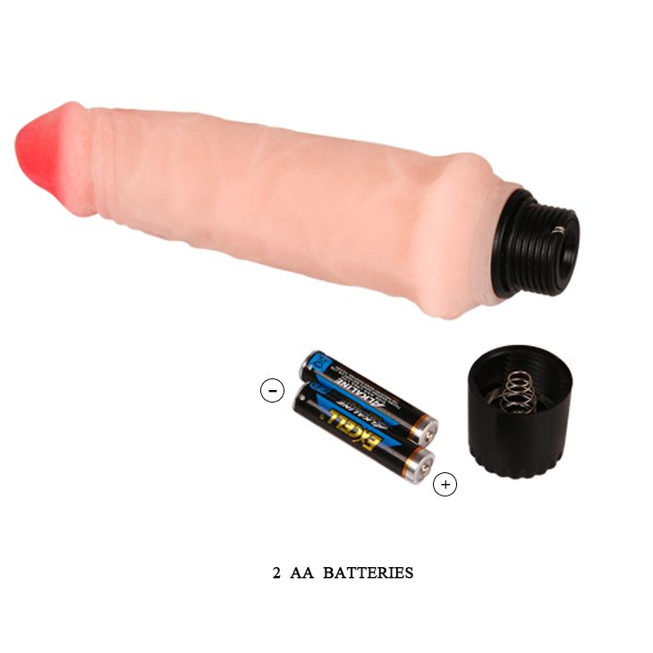 Купить вибратор телесного цвета  realistic cock vibe - 15,5 см. Image