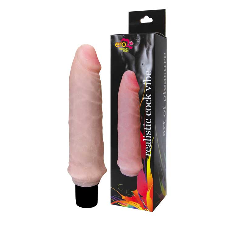 Купить вибратор телесного цвета  realistic cock vibe - 15,5 см. Image