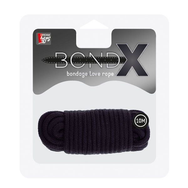 Купить черная веревка для связывания bondx love rope - 10 м. Image