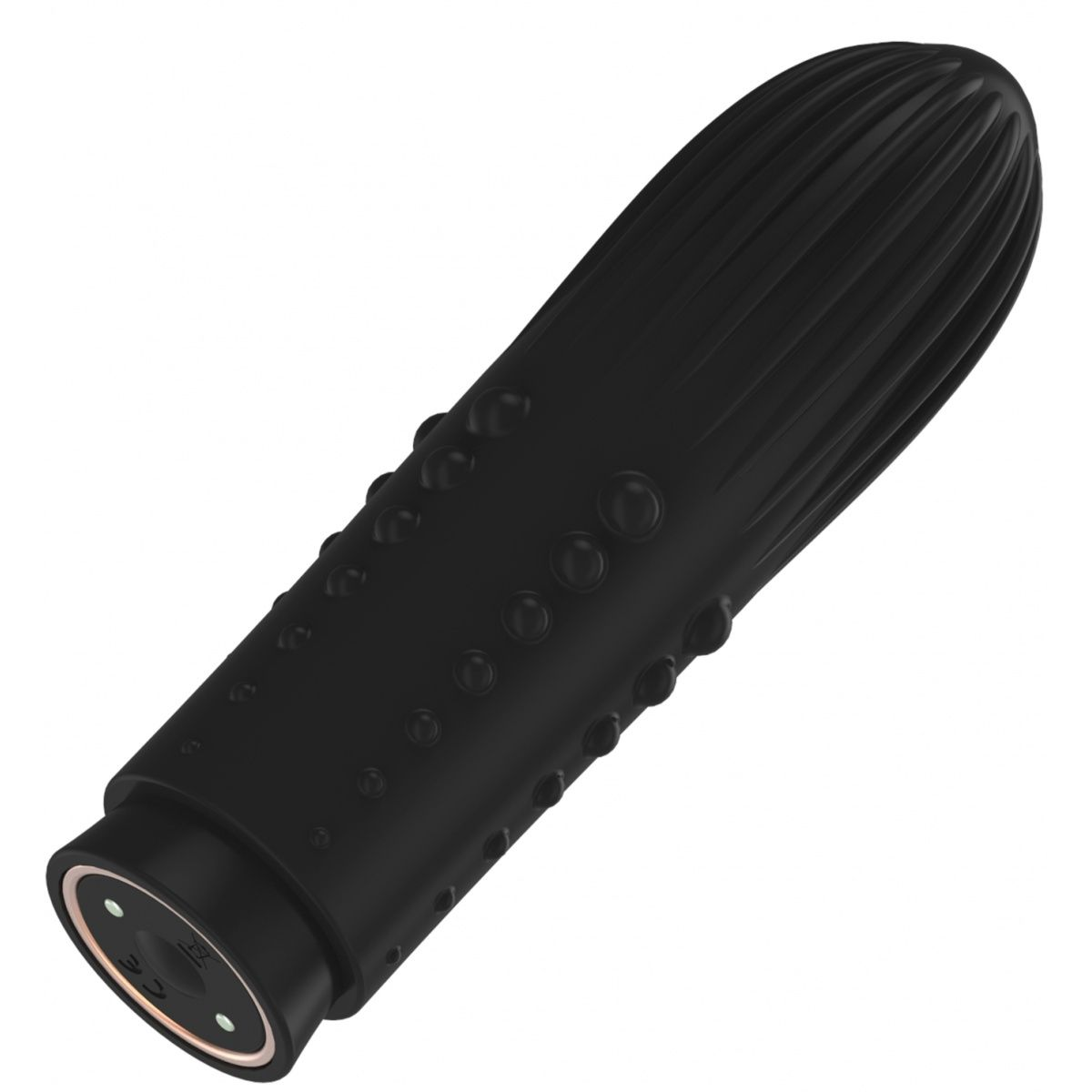 Купить черная вибропуля turbo rechargeable bullet lush - 9,8 см. Image