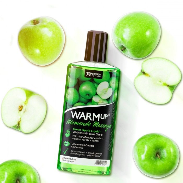 Купить массажное масло warmup green apple с ароматом яблока - 150 мл. Image