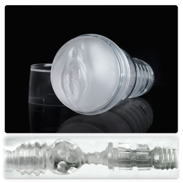 Купить прозрачный мастурбатор-вагина fleshlight - ice lady crystal Image