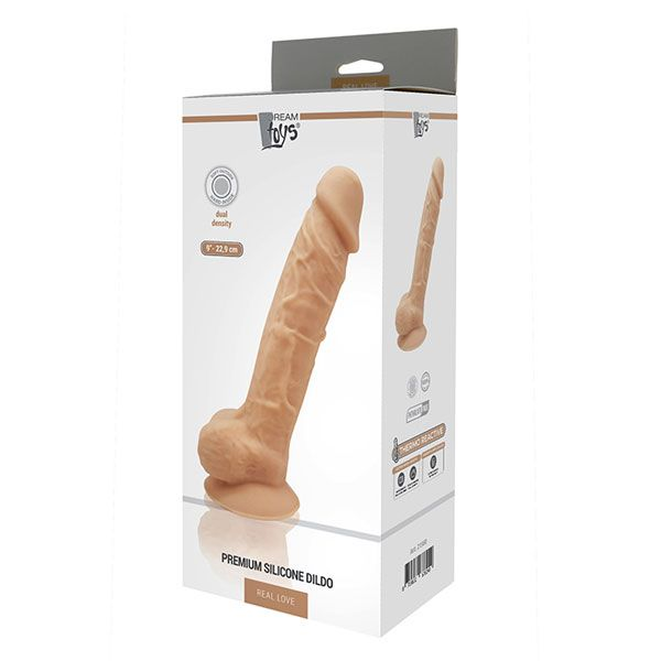 Купить телесный реалистичный фаллоимитатор dildo 9inch flesh - 22,9 см. Image