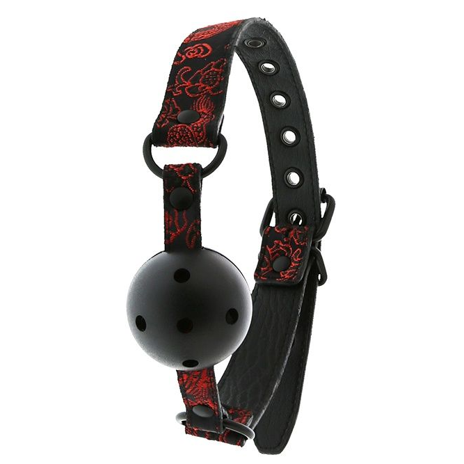 Купить кляп-шарик с отверстиями deluxe breathable ball gag Image