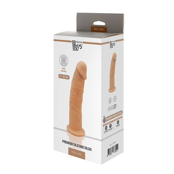 Купить телесный фаллоимитатор без мошонки dildo 6inch - 15,2 см. Image