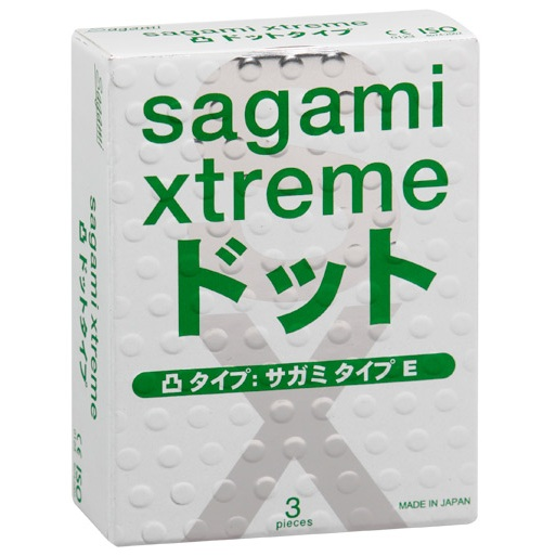 Купить презервативы sagami xtreme type-e с точками - 3 шт. Image