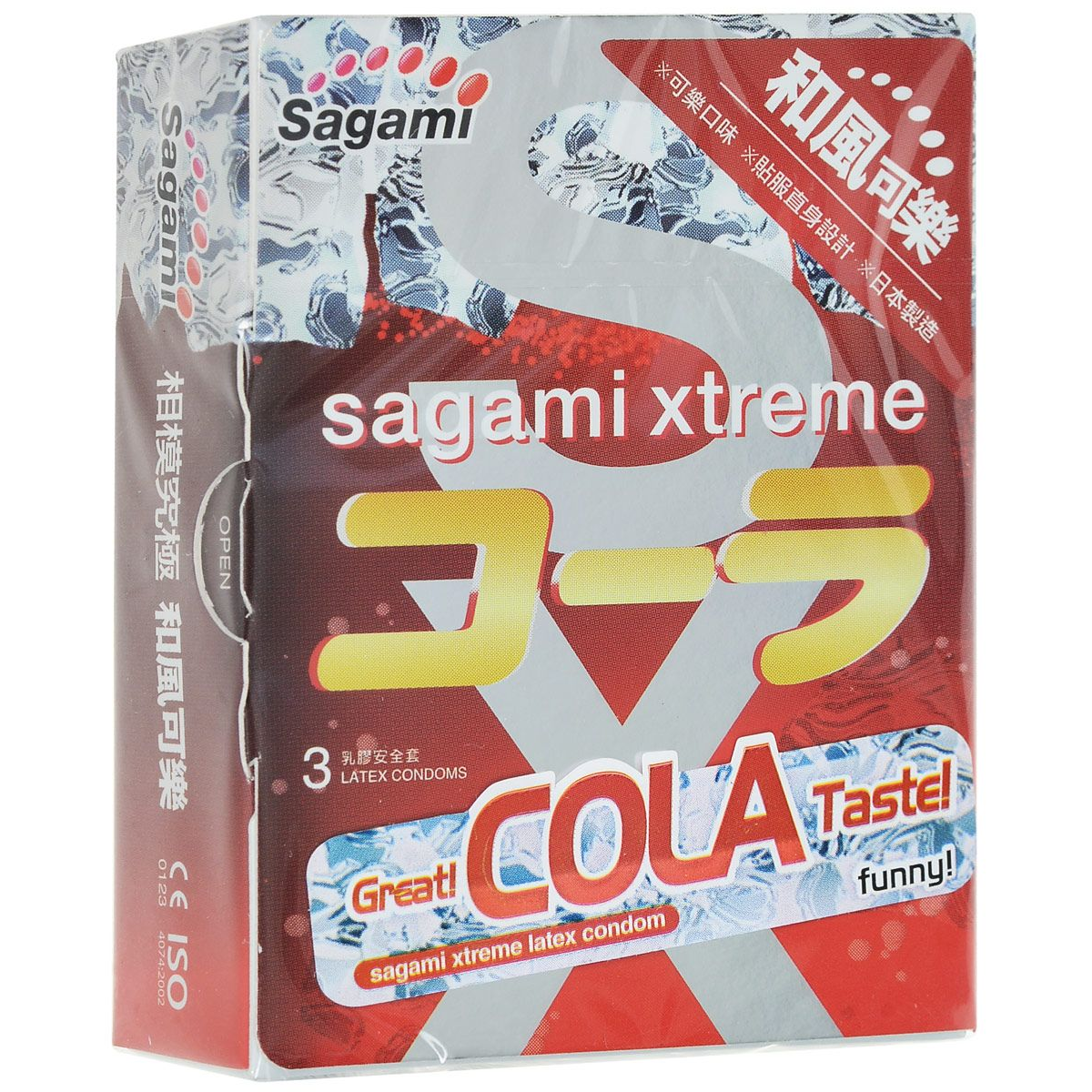 Купить ароматизированные презервативы sagami xtreme cola  - 3 шт. Image