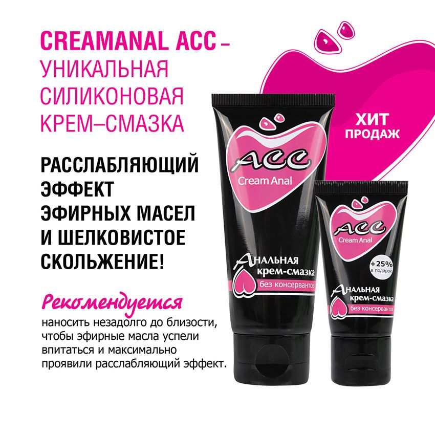 Купить анальная крем-смазка creamanal асс - 50 гр. Image