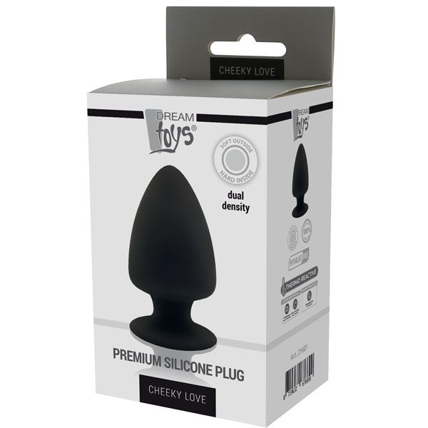 Купить черная анальная пробка premium silicone plug s - 9 см. Image