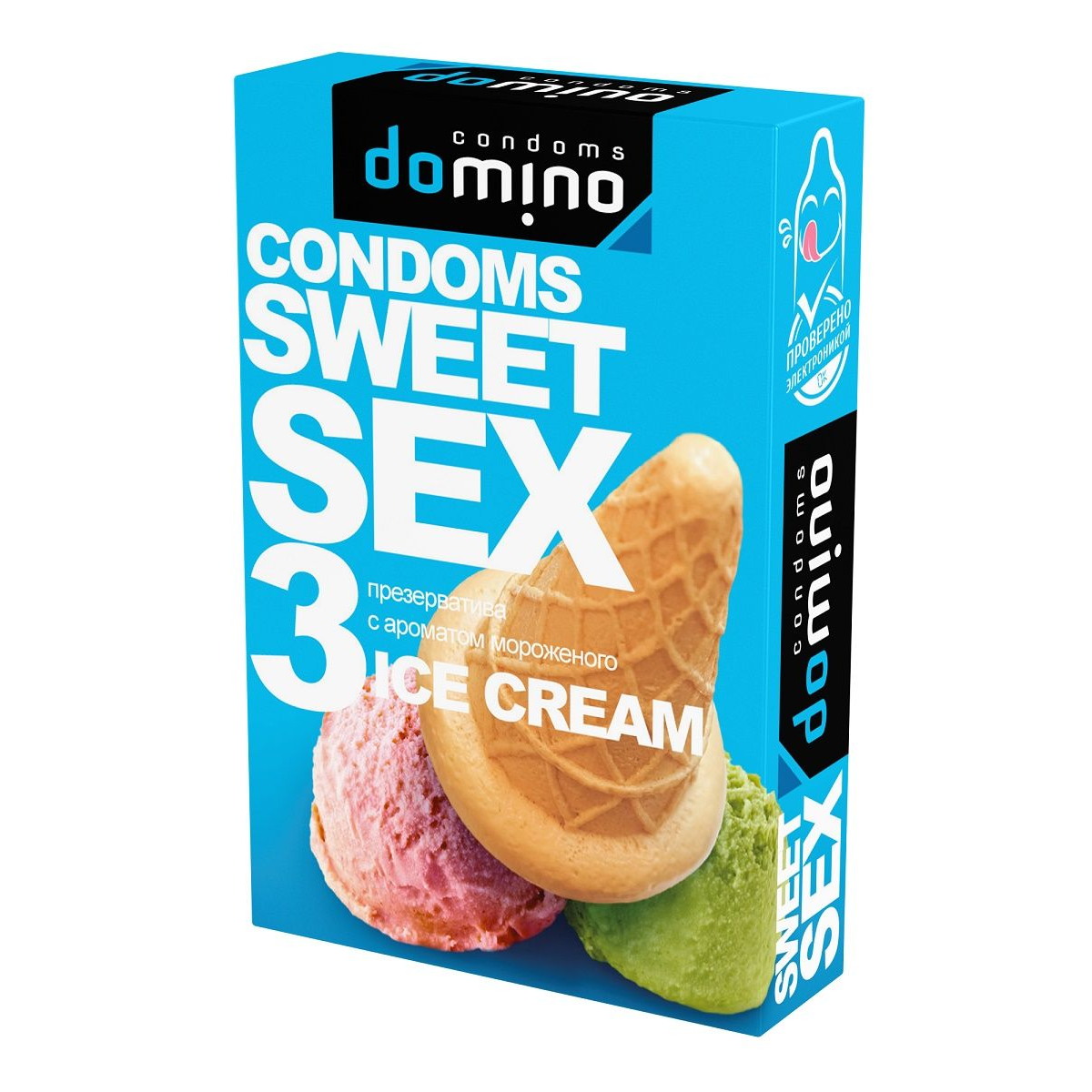 Купить презервативы для орального секса domino sweet sex с ароматом мороженого - 3 шт. Image