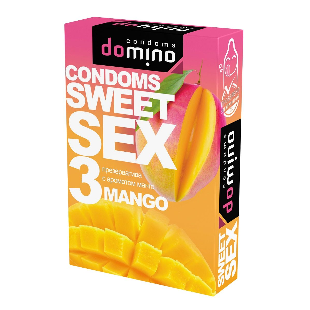 Купить презервативы для орального секса domino sweet sex с ароматом манго - 3 шт. Image