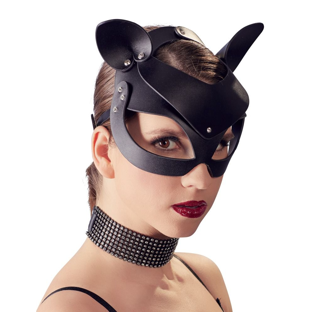 Купить маска на глаза с ушками cat mask rhinestones Image