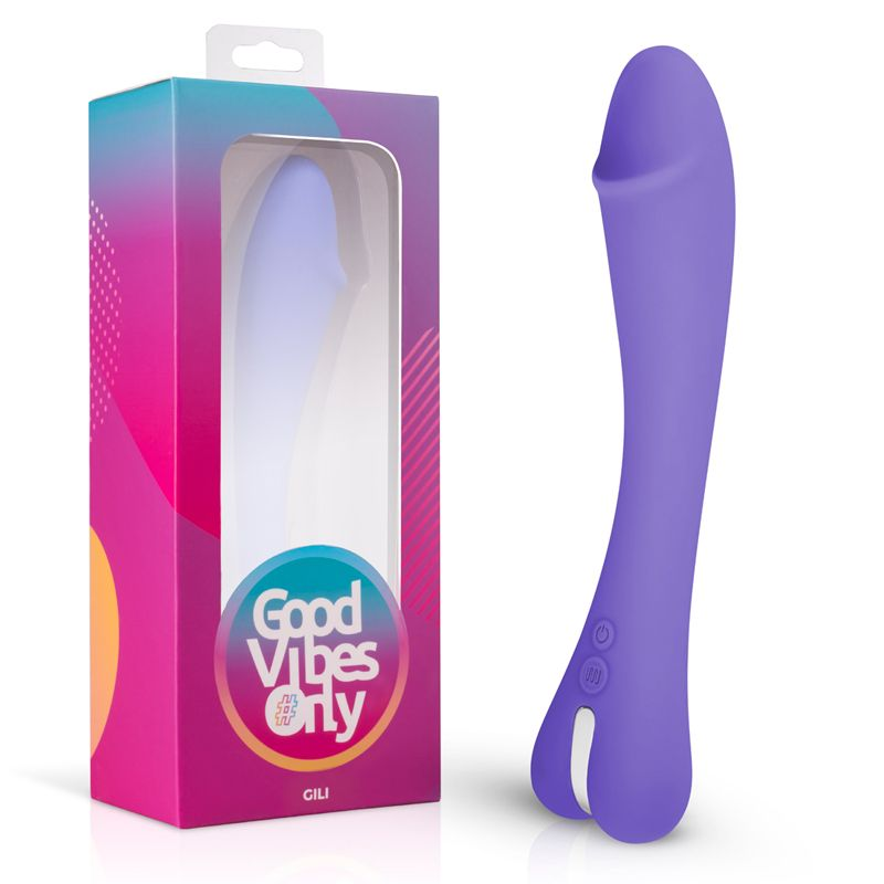 Купить фиолетовый вибратор для g-стимуляции gili g-spot vibrator - 22 см. Image