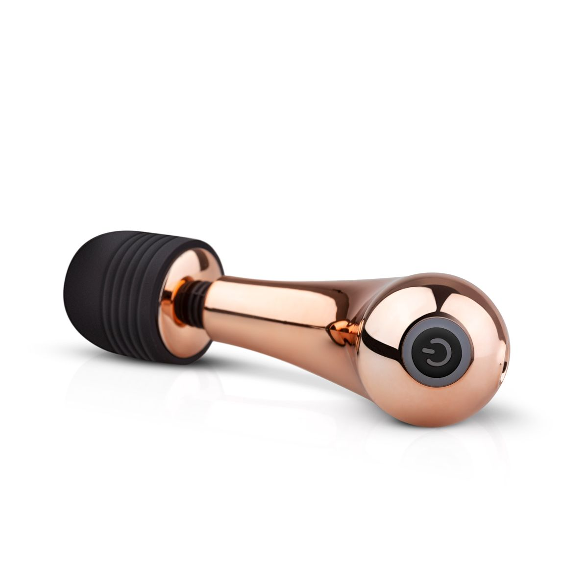 Купить золотисто-черный мини-вибратор mini curve massager - 13 см. Image