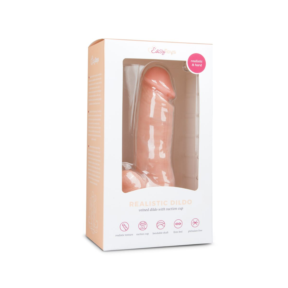 Купить телесный фаллоимитатор realistic dildo - 17,5 см. Image