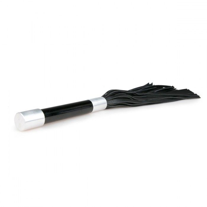 Купить черная плеть easytoys flogger with metal grip - 38 см. Image