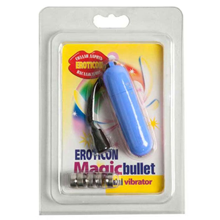 Купить голубая вибропуля magic bullet - 7 см. Image