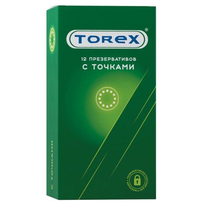 Купить текстурированные презервативы torex  с точками  - 12 шт. Image