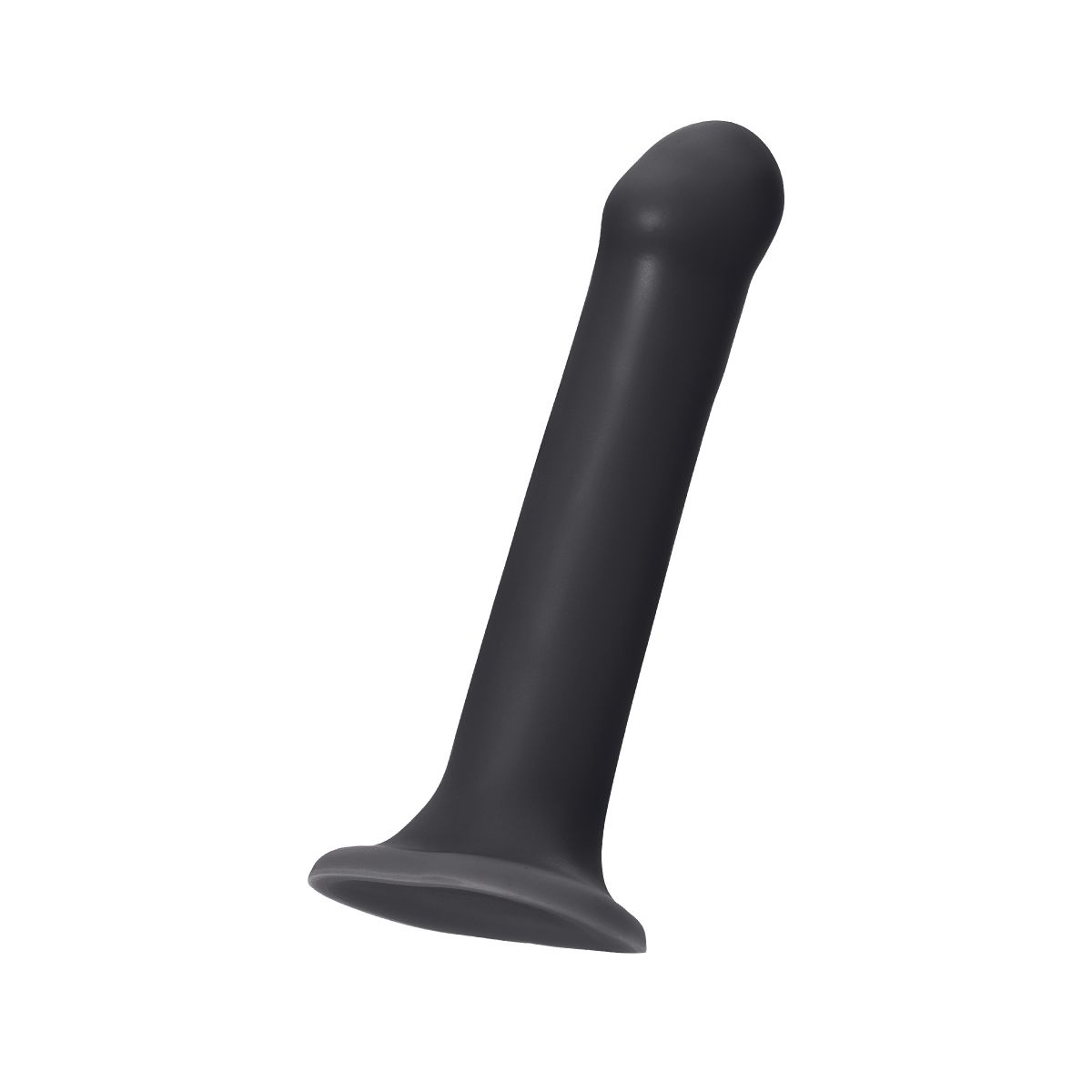 Купить черный фаллос на присоске silicone bendable dildo l - 19 см. Image