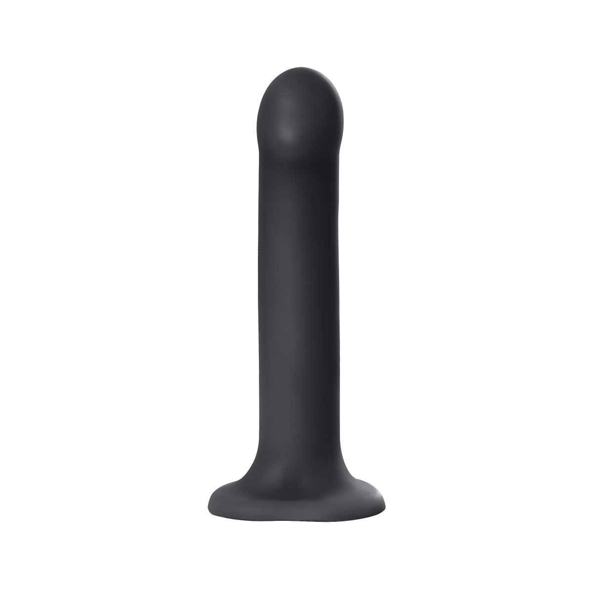 Купить черный фаллос на присоске silicone bendable dildo l - 19 см. Image