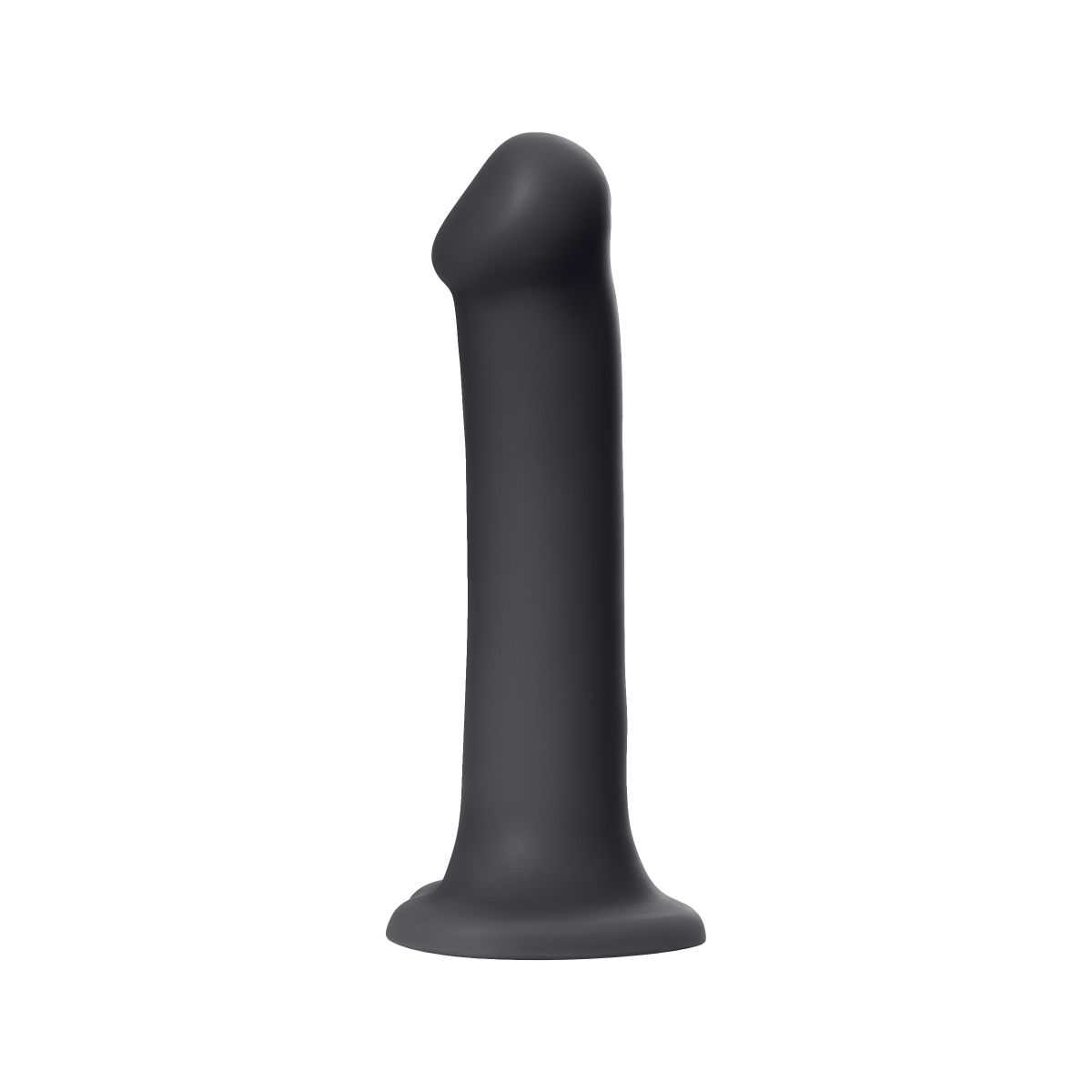 Купить черный фаллос на присоске silicone bendable dildo xl - 20 см. Image