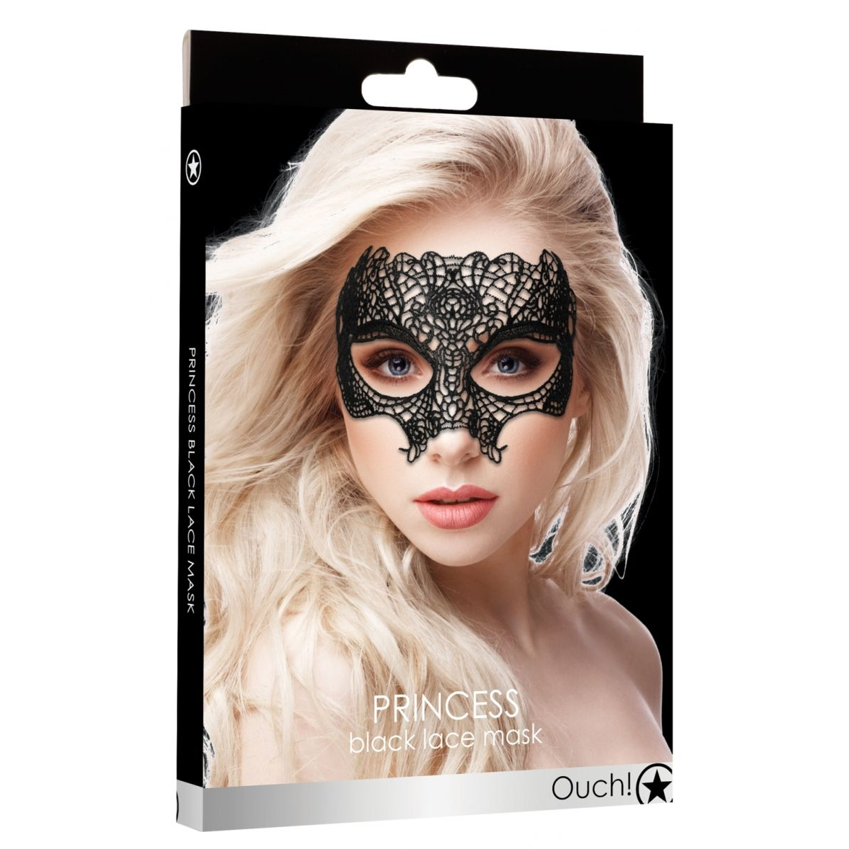 Купить черная кружевная маска princess black lace mask Image