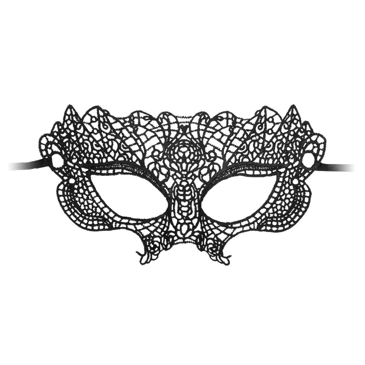 Купить черная кружевная маска princess black lace mask Image