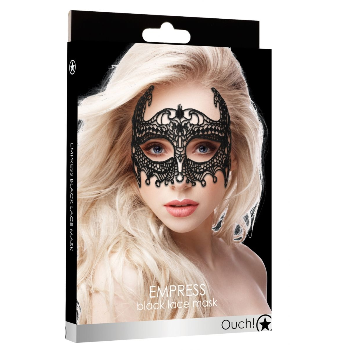 Купить черная кружевная маска ручной работы empress black lace mask Image