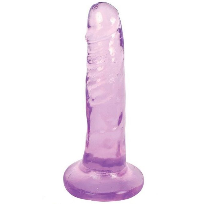 Купить фиолетовый фаллоимитатор slim stick dildo - 15,2 см. Image