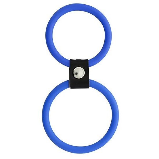 Купить синее двойное эрекционное кольцо dual rings blue Image