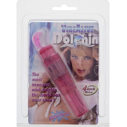 Купить розовая виброракета vibe alive dolphin mini massager Image