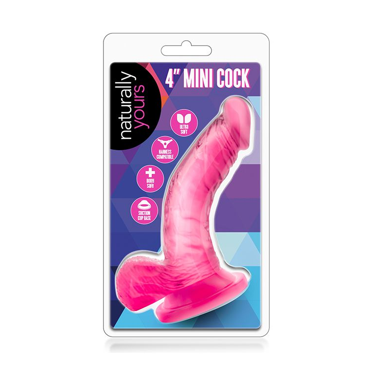 Купить розовый фаллоимитатор на присоске naturally yours 4inch mini - 12 см. Image