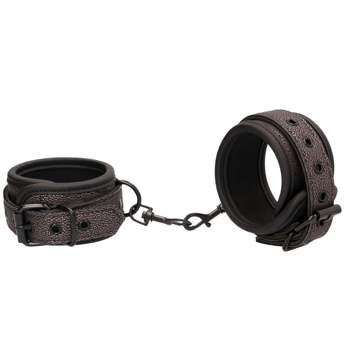 Купить серые наручники elegant hand cuffs на карабинах Image