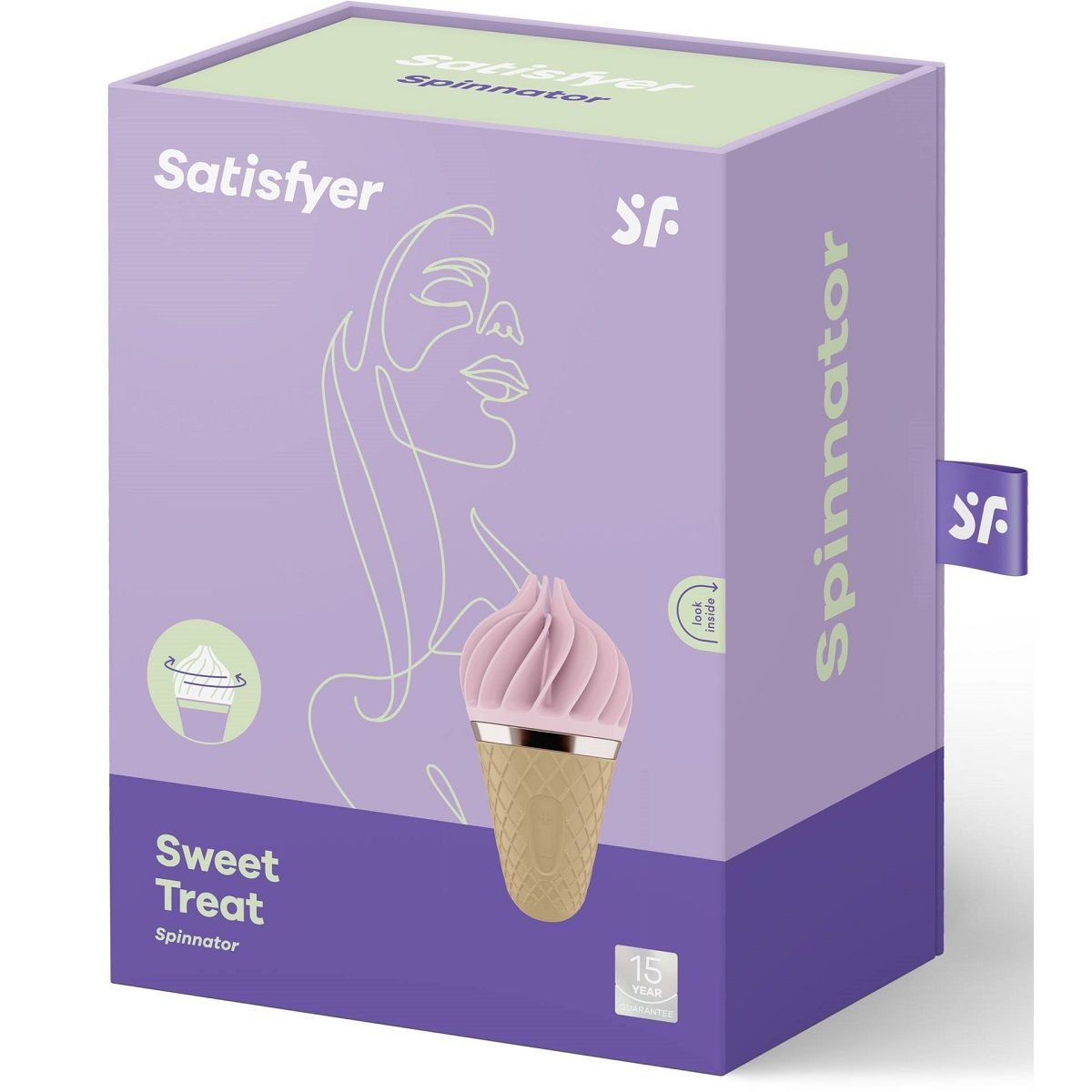 Купить вибратор-спиннер с розовыми лепестками satisfyer sweet treat Image