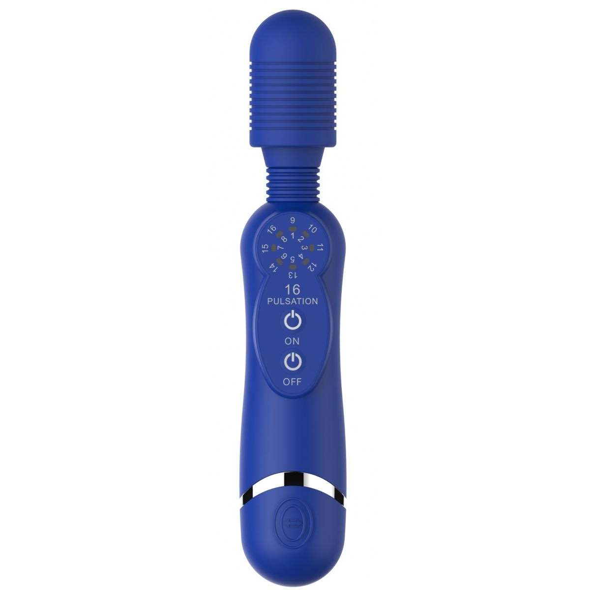 Купить синий универсальный массажер silicone massage wand - 20 см. Image