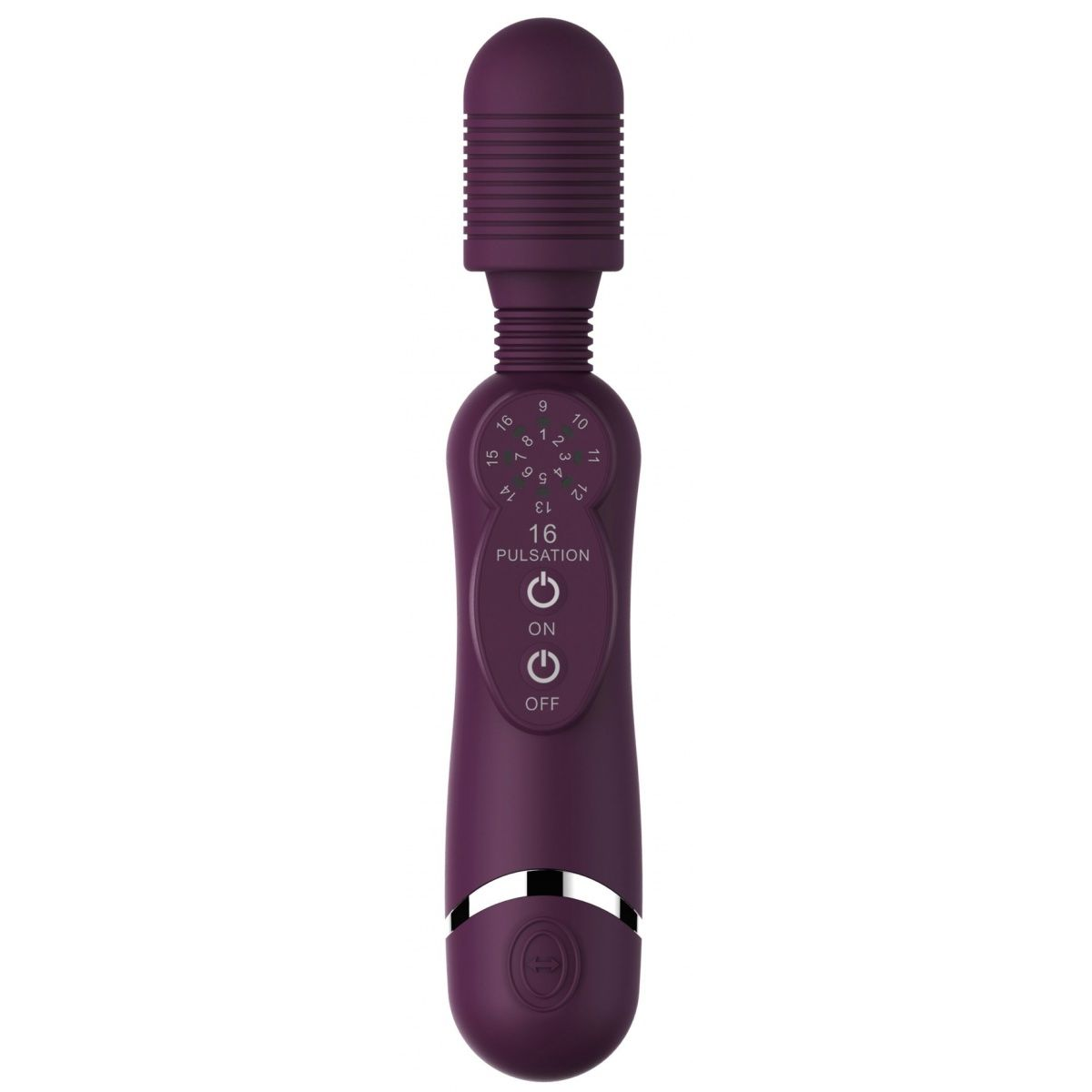 Купить фиолетовый универсальный массажер silicone massage wand - 20 см. Image