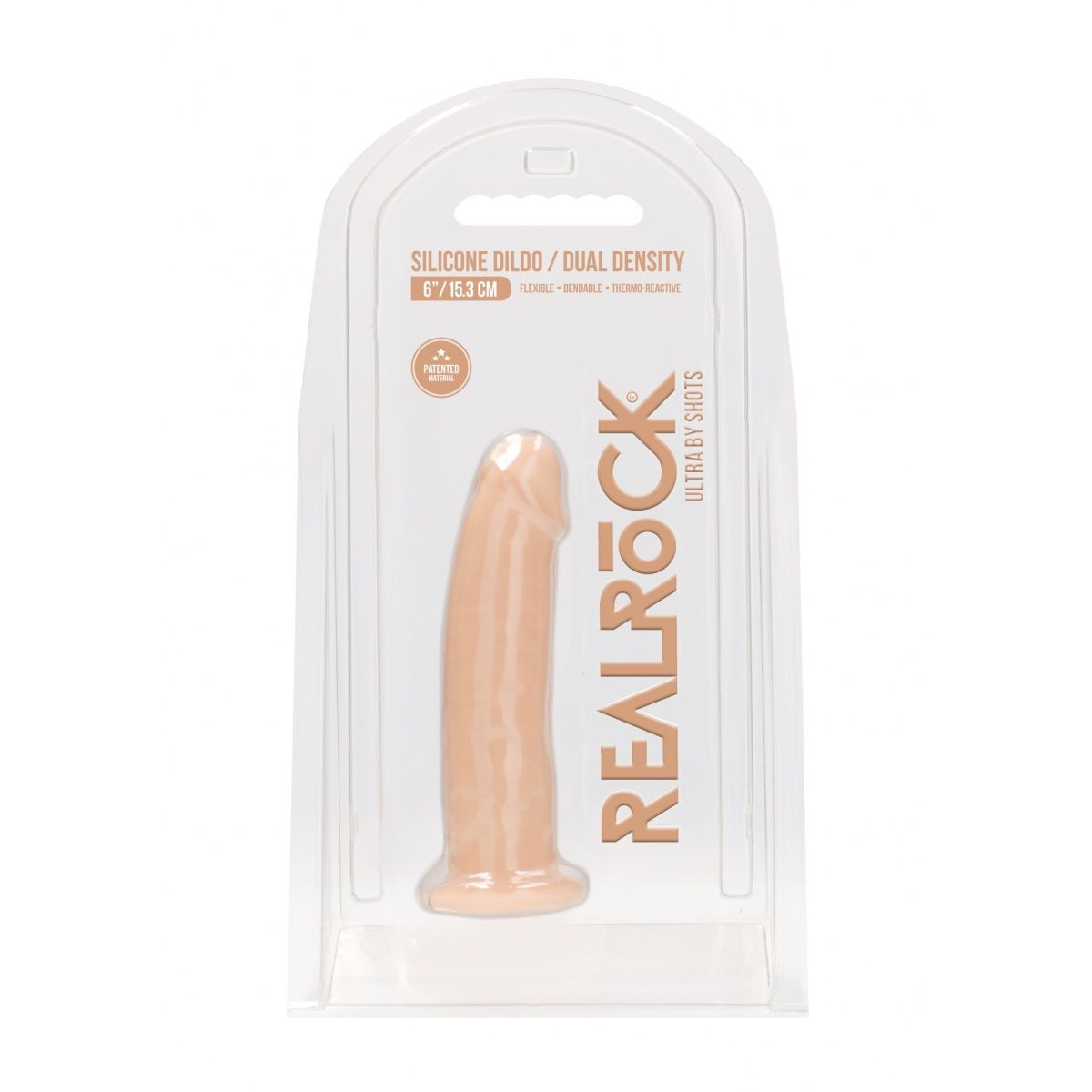 Купить телесный фаллоимитатор без мошонки silicone dildo without balls - 15,3 см. Image