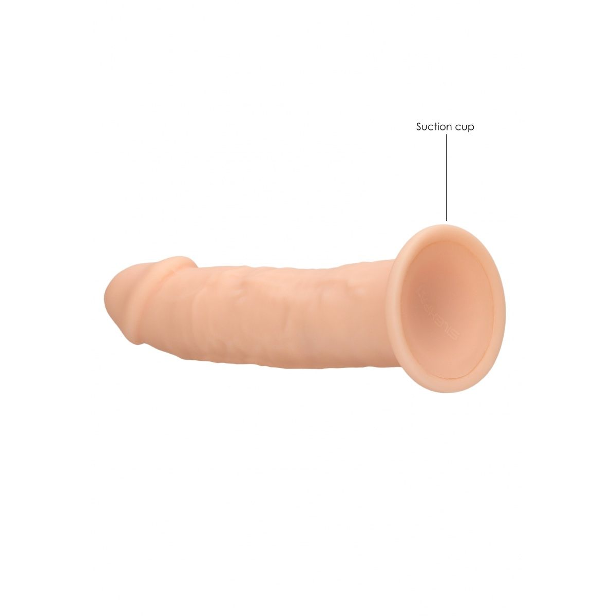 Купить телесный фаллоимитатор без мошонки silicone dildo without balls - 19,2 см. Image