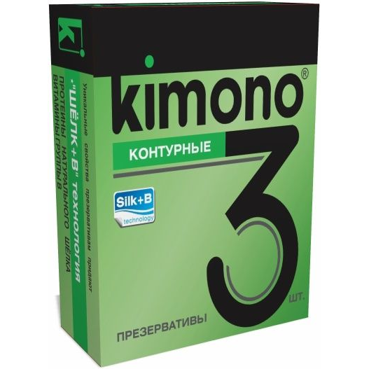 Купить контурные презервативы kimono - 3 шт. Image