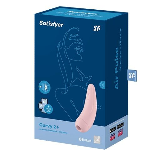 Купить розовый вакуум-волновой стимулятор satisfyer curvy 2+ Image