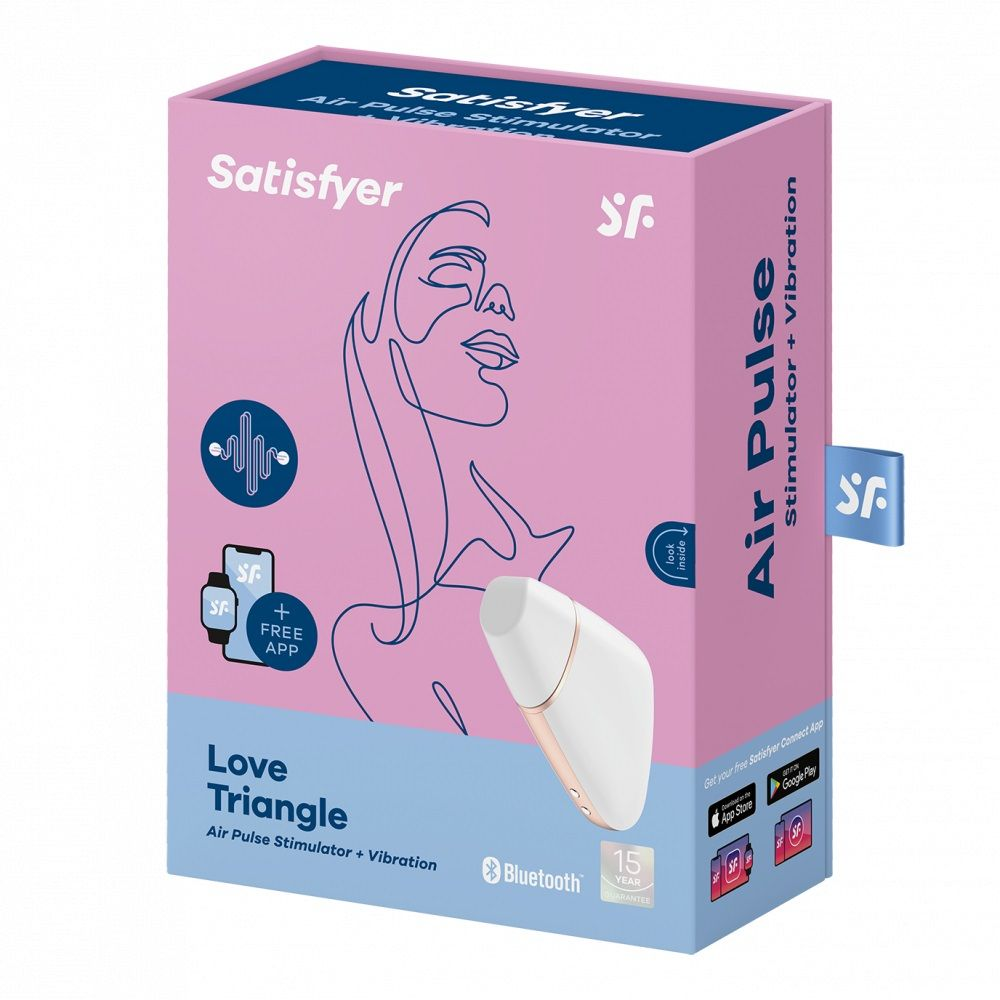 Купить белый вакуум-волновой вибростимулятор satisfyer love triangle Image