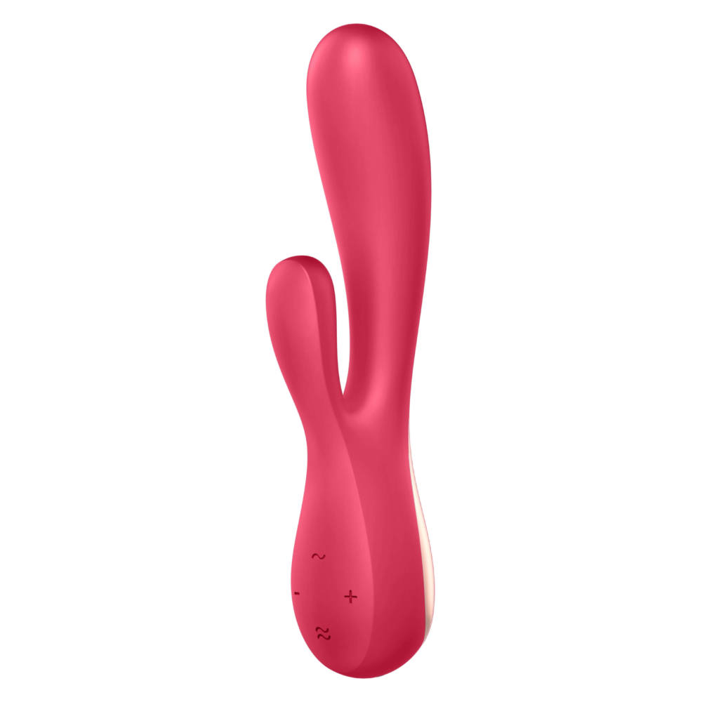 Купить красный вибратор-кролик satisfyer mono flex с управлением через приложение - 20,4 см. Image